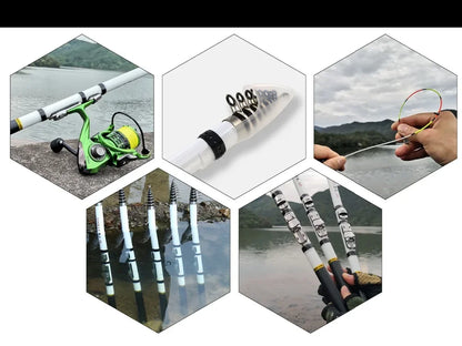 JOSBY Telescopic Rock Fishing Rod Spinning Carp Feeder Carbon Fiber Pesca 3M 2.7M 2.4M 2.1M 1.8M 1.5M Mini Travel Ultra durable