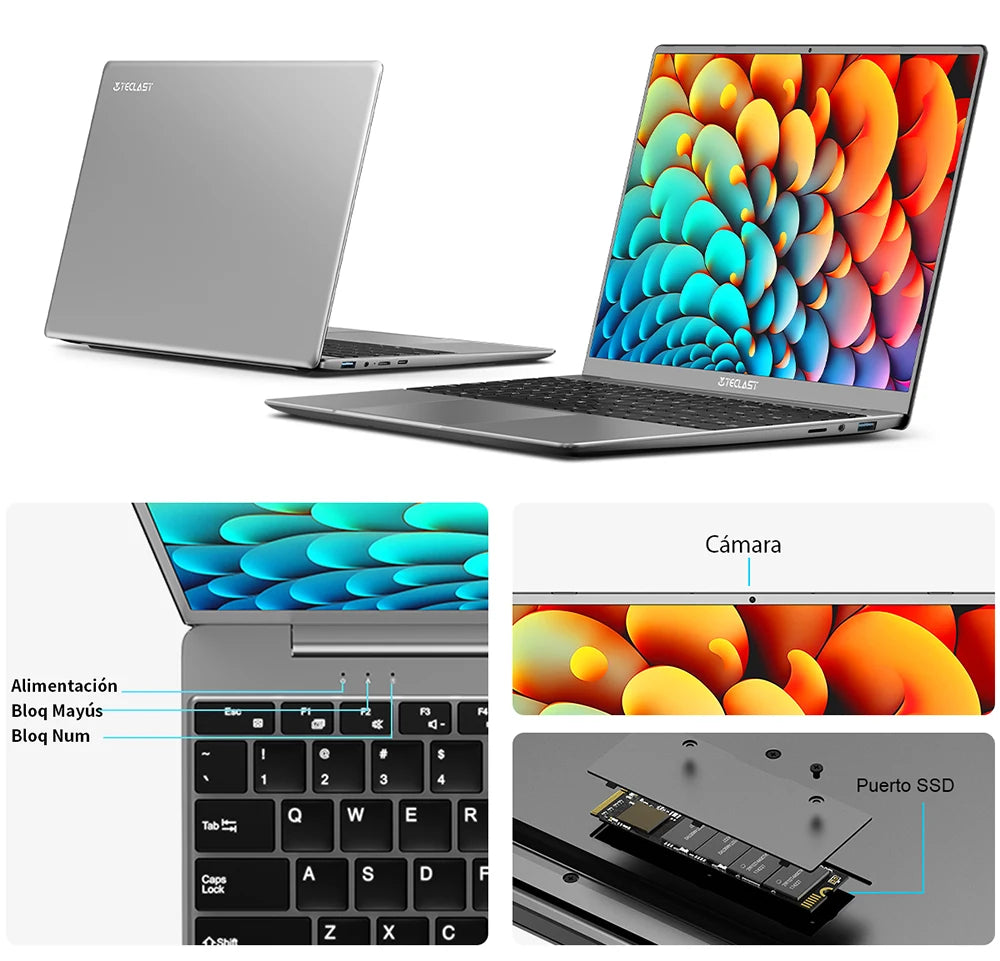 【New】 Teclast F16 Pro Laptop 15.6 inch, for Intel N95, 12GB RAM, ROM 256GB, IPS FHD 1080P screen, backlit keyboard