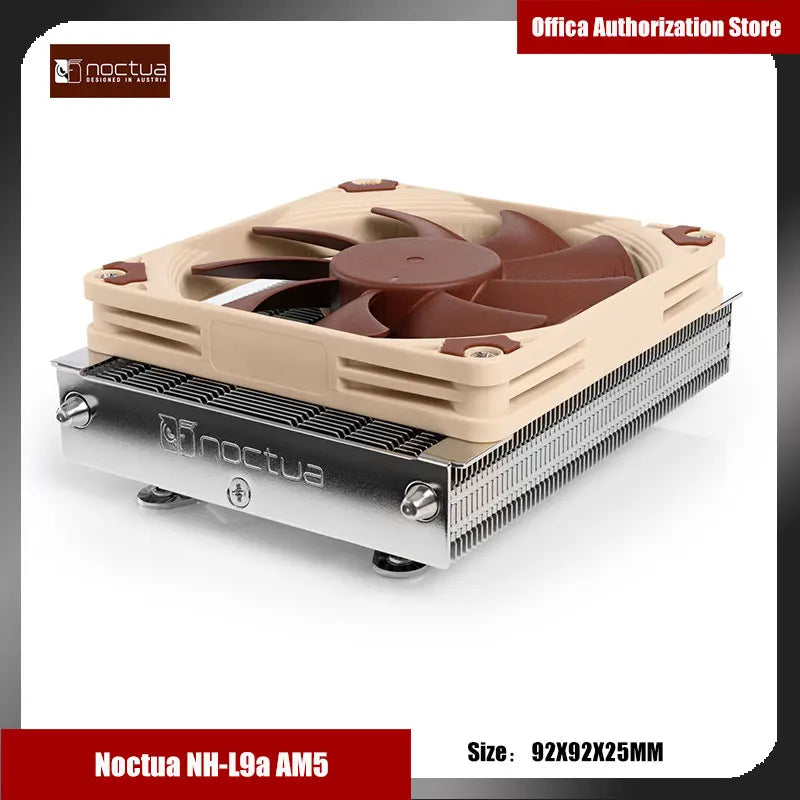 Noctua NH-L9a-AM5 92mm Fan AM5/AMD Platform CPU Cooler 37mm Height NH-L9a-AM5 Tower Radiator 6 Years Warranty