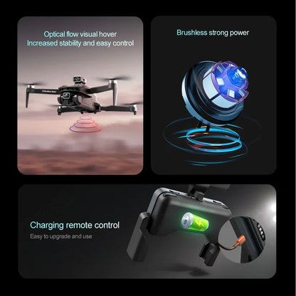 For Xiaomi V168 Drone 8K 5G GPS Professional HD Aerial Photography Dual-Camera Omnidirectional Obstacle Avoidance Drone