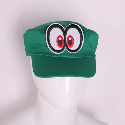 Game Super Odyssey Hat Adult Kids Anime Cosplay Caps Super Luigi Bros polyester flat top hat Hallowen Party Props