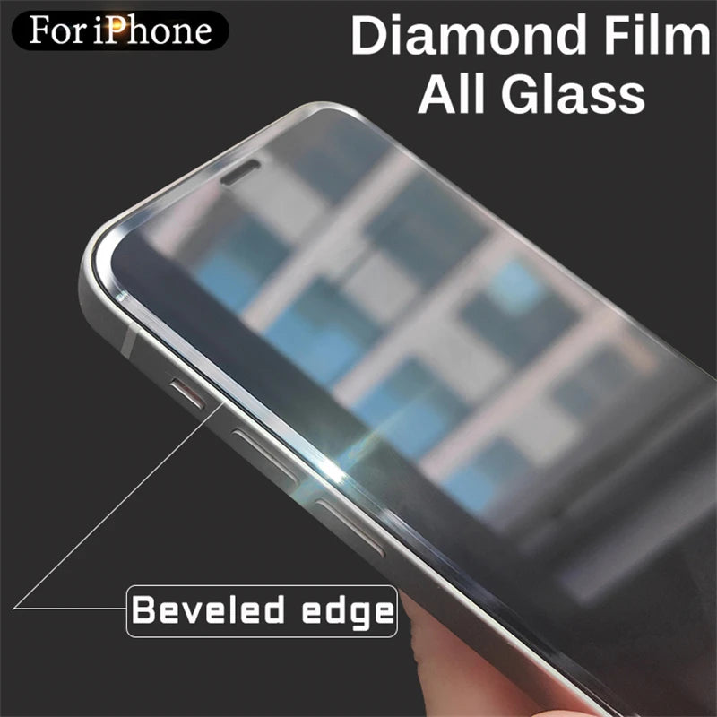 Cut Edge Luxury Tempered Glass For iPhone 15 14 13 12 11 16 Pro Max Screen Protector iphone14 Plus X R XS XR Full Cover Film