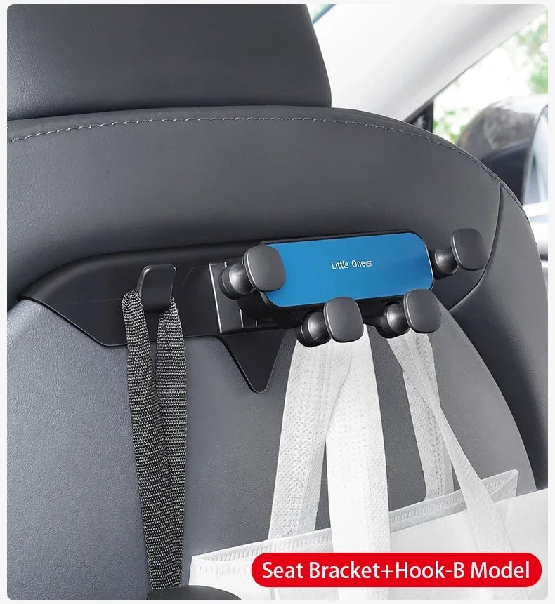 Car Back Seat Headrest Mount Holder For Tesla Model 3/Y/S/3+ 360 Rotation Tablet PC Auto Model3 Highland 2024 Phone Holder Stand