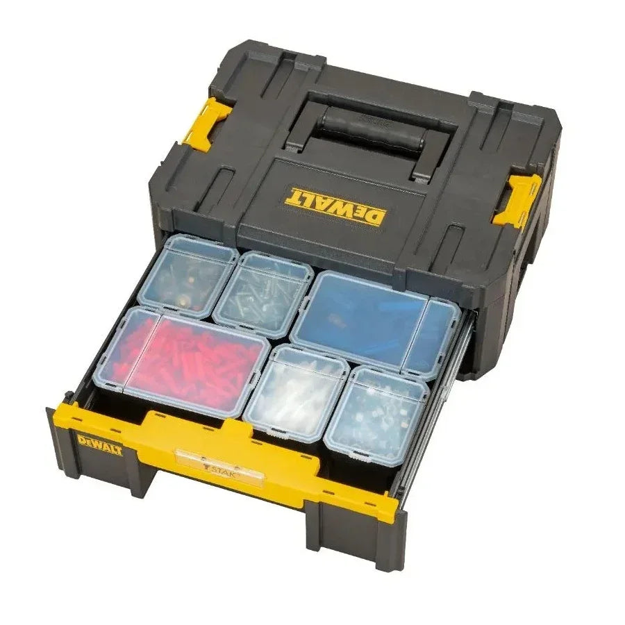 DEWALT DWST1-70705 Original TSTAK Single Layer Drawer Portable Stackable Handheld Removable Plastics Tool Box