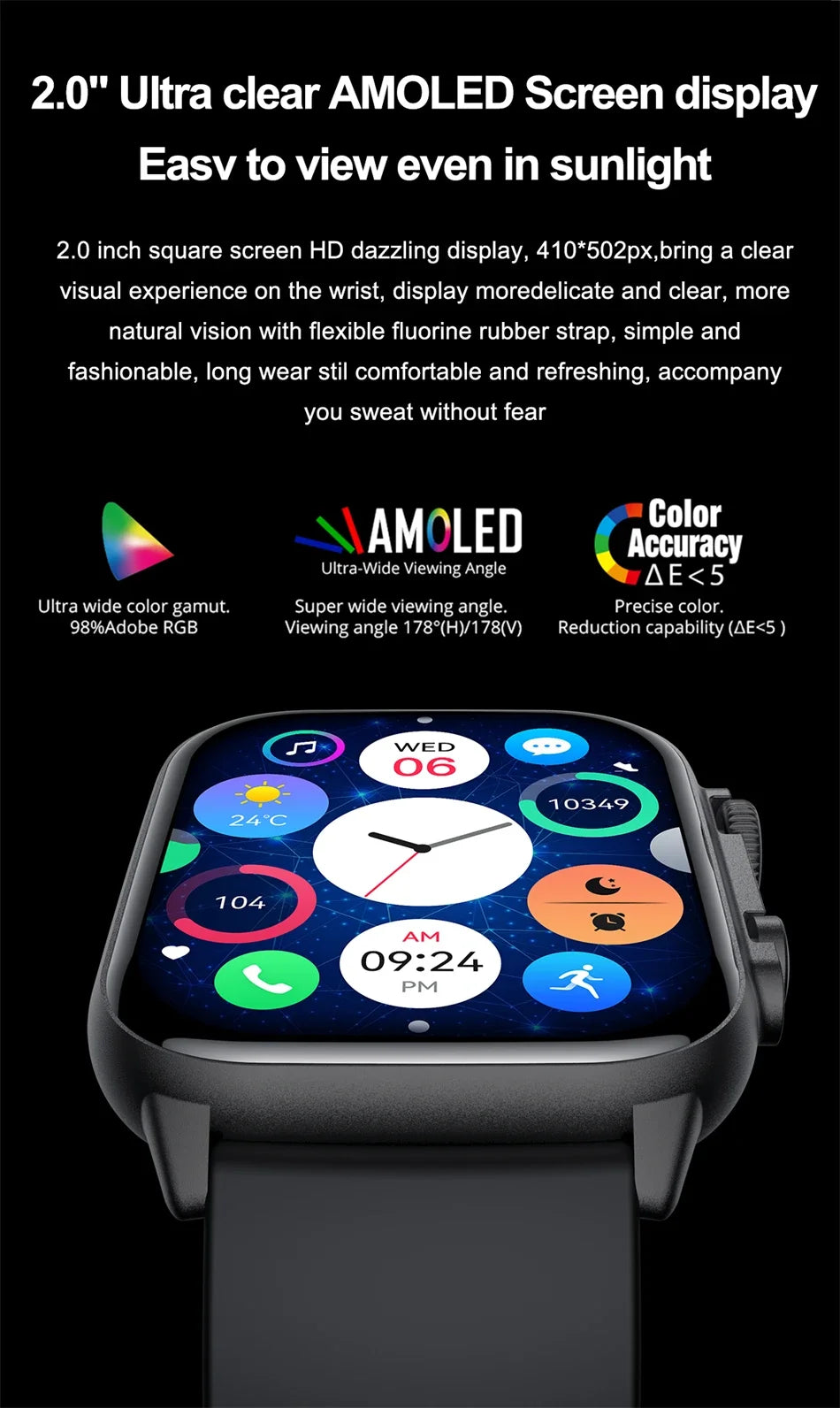 2023 Ultra Smart Watch Men Series 8 47mm 2.0inch High Refresh Rtae AMOLED Screen NFC Bluetooth Call Smartwatche for Apple