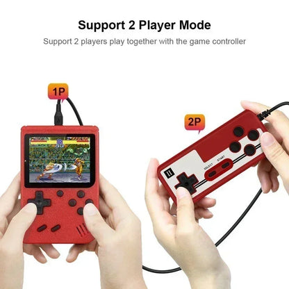 New Built-in 500 Games Retro Portable Mini Handheld Game Console 8-bit  LCD Color Macaroon Color Game Player Boys  Girls Gifts