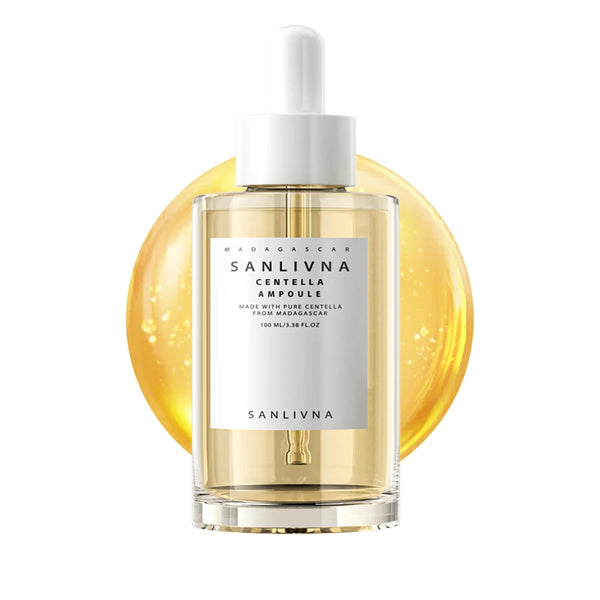 Siero viso in fiale di Centella Asiatica del Madagascar, pelle incline e sensibile, idratante, rassodante, coreano, per la pelle di vetro