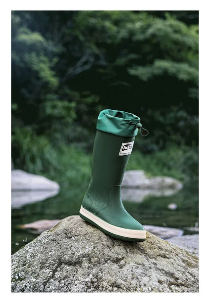 Rubber Boots for Couples High Rain Shoes Waterproof Galoshes Husband Fishing Work Garden Rainboots Women and Men Rubber Shoes88