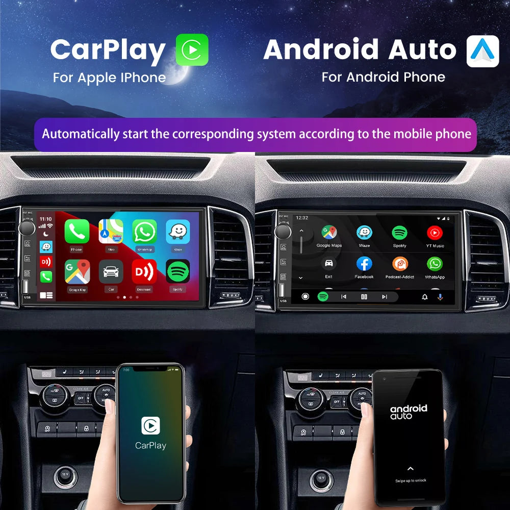 Carlinkit Wired/Wireless CarPlay Wireless Android Auto Dongle Mirror For Modify Android Screen Car Ariplay  Smart Link IOS 14 15