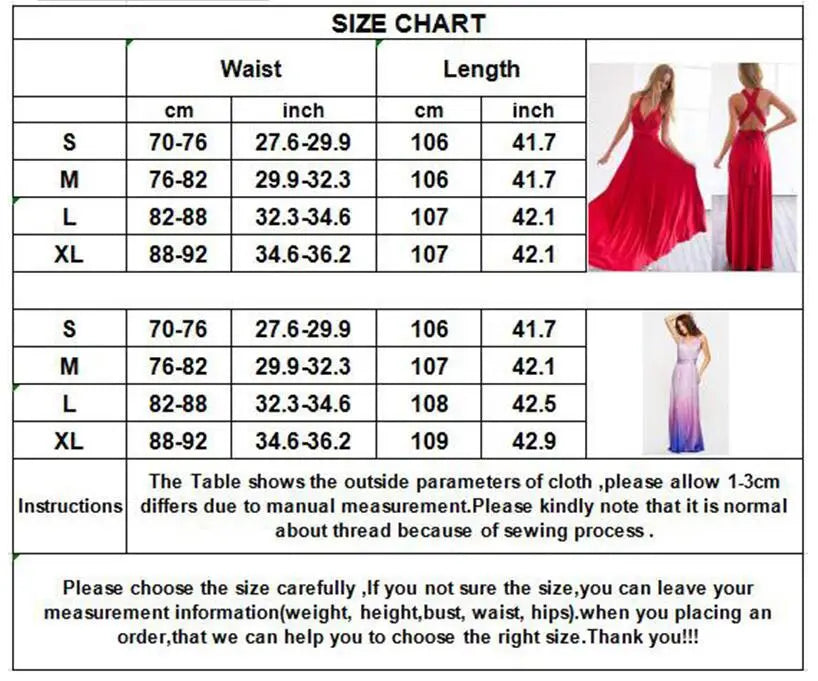 Sexy Women Multiway Wrap Convertible Boho Maxi Club Red Dress Bandage Long Dress Party Bridesmaids Infinity Robe Longue Femme