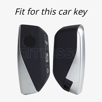 Transparent Tpu  Remote Car Key Case  Holder Key Cover for BMW X1 U11 2023 Series 7 735i 740Li I7 G07 X7 LCI XM Auto Accsesories