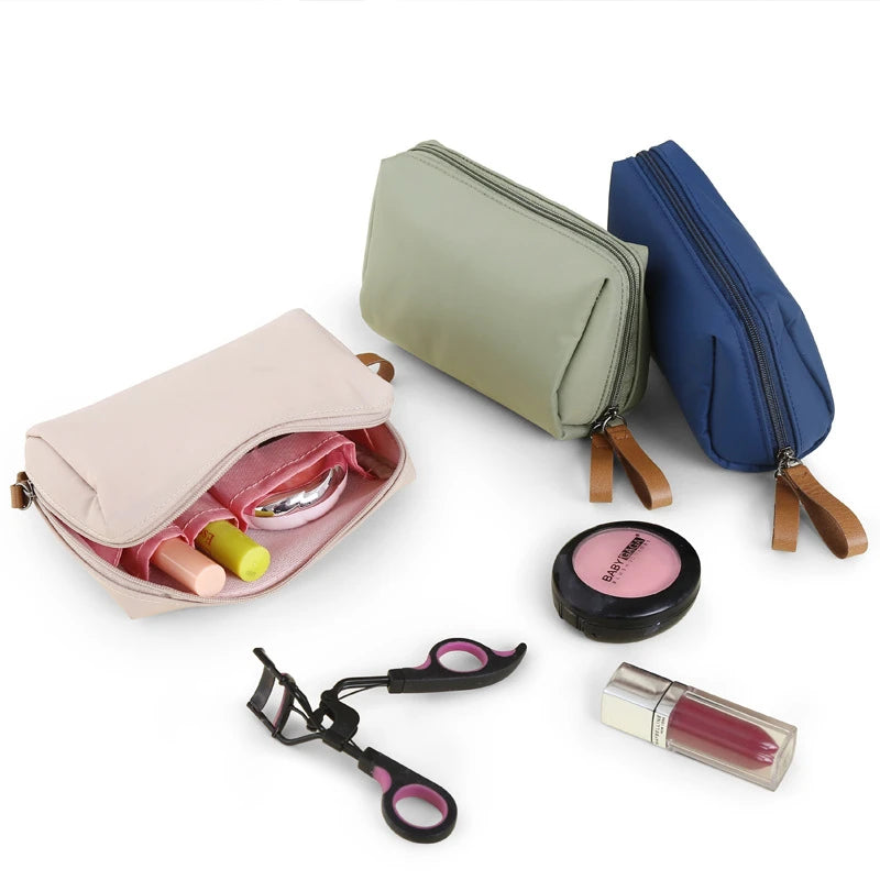 Nylon Portable Handheld Lipstick Bag Mini Coin Purse Casual Cosmetic Bag Travel Storage Bags Women Makeup bag