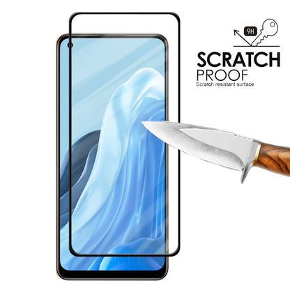 Full Cover Glass For OPPO Reno 7 Glass For OPPO Reno 7 Tempered Glass 9H HD Screen Protector For OPPO Reno 7 Reno7 4G Lens Glass