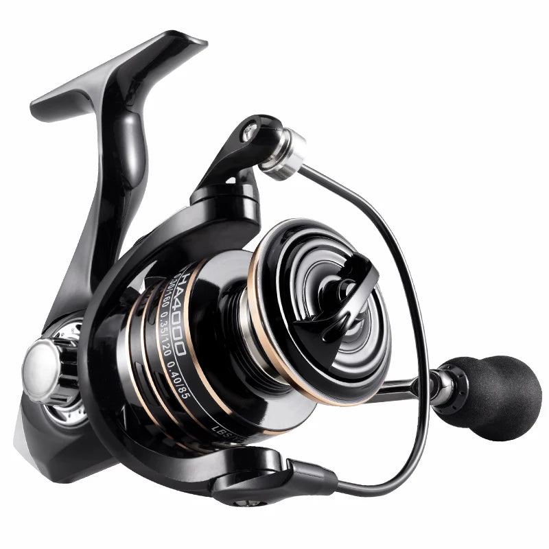 Rooblinos HA Spinning Reels Ultralight Metal 5.2:1 Gear Ratio 2000-7000 Saltwater or Freshwater Big Max Drag Fishing Reels