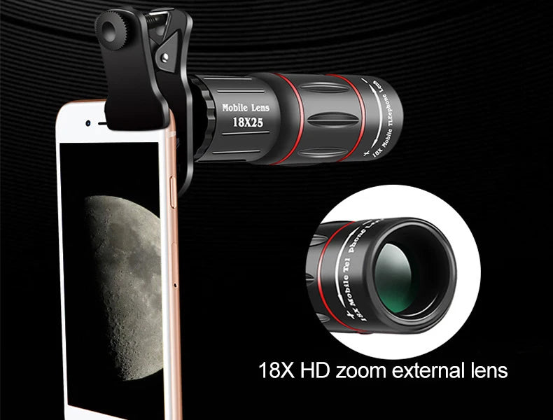 18X Telescope For Mobile Phone Zoom Lens For Cell Phone Camera Protector iphone Cell Phone Lenses Accessories Telephoto Lens