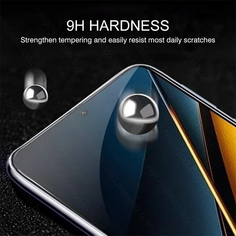 2PCS Tempered Glass Full Cover Screen Protector Case For Xiaomi PocoX6 Poco X6 Pro 5G Protective Glass On Poko Little X6Pro X 6