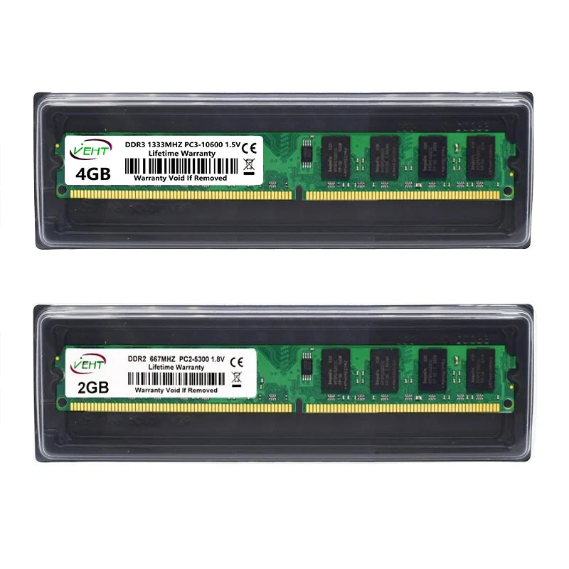 DDR3 2GB 4GB 8GB Desktop Memories Ram PC3 1066 1333 1600Mhz 1.5V 240Pin DDR3 8500 10600 12800 DIMM Non-ECC Computer Memory Ram