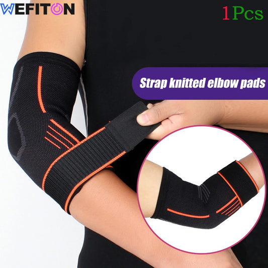 1Pcs Fitness Elbow Brace Compression Support Sleeve for Women Men,Adjustable Elbow Brace Strap for Tennis Elbow Relief,Arthritis