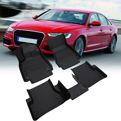 US Premium Floor Mats Liner for Audi A6 A7 S6 2012-2018 Heavy Duty Black 4Pcs Cargo