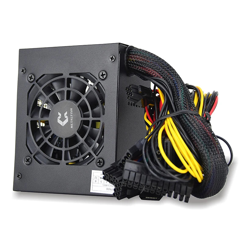 METALFISH SFX-500W SFX Power-Supply NON-Modular For Gaming Computer Case Black or White PSU Version Stable Silent Long Life