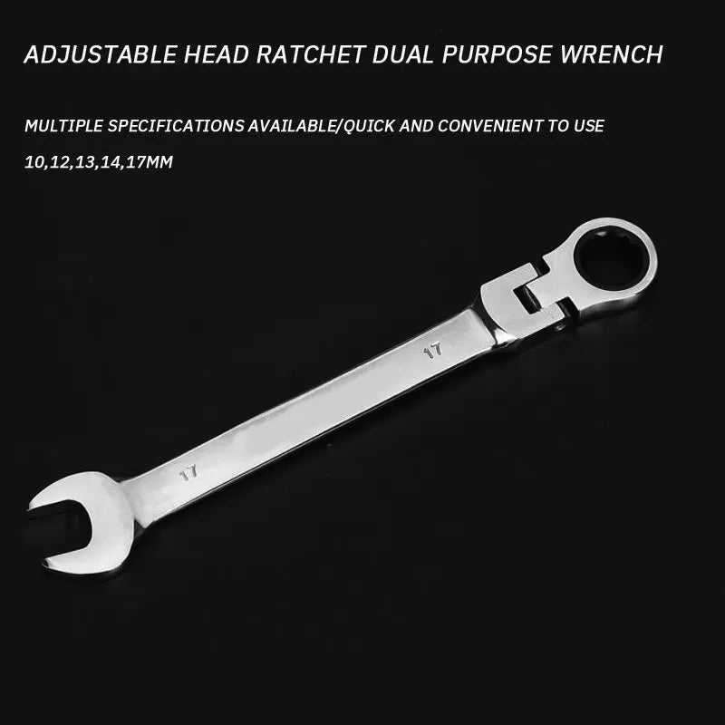 Automatic Fast And Labor-Saving Dual-Use Open-Ended Universal 72-Tooth Ratchet Wrench Movable Head Open Plummer