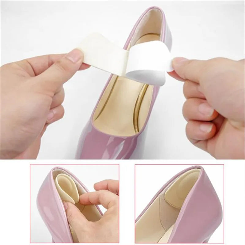 Women Sponge Heel Pads Adhesive Patch for Pain Relief High Heels Shoes Sticker Foot Care Liner Grips Insole Cushion Insert Pad