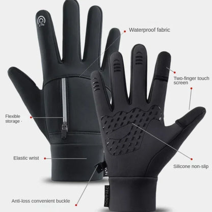 Waterproof Winter Fishing Gloves 2 Finger Flip Winter Gloves Windproof  Men Women Warm Protection Fish Angling Gloves