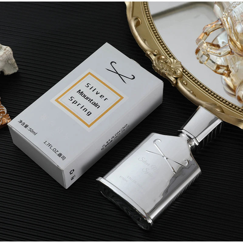 Brand Luxury Refreshing Light Men Perfume 100ml Silver Mountain Water Scent Eau De Parfum Charm Cologne Mujer Originales Spray