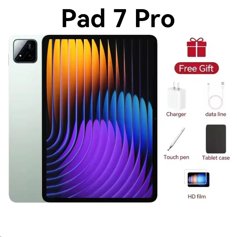 2025 New Xiao Pad 7 Pro Snapdragon 8 Gen 2 Tablet 11inch Android 14 22GB+1TB 20000mAh 5G Dual SIM Card WiFi GPS Tablet PC Mi Tab