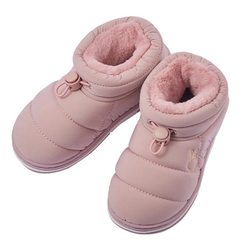 Boys Girls Toddler Snow Boots Outdoor  Shoes Winter Shoes Waterproof Resistant Children Slippers