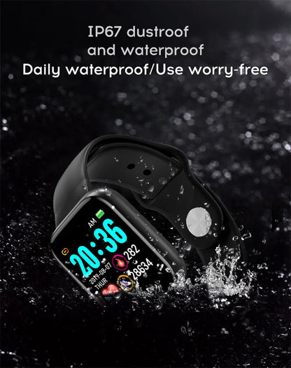 For iPhone Xiaomi Smart Watch Men Women Bluetooth Sport Watches Heart Rate Monitor Blood Pressure Fitness Watch Smart Bracelet