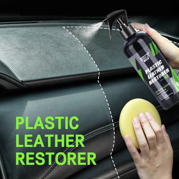 Spray lucidante e detergente per il restauro di pelle e plastica per auto, agente di rivestimento, Back To Black, prodotti per la pulizia dell'auto più lucidi S3