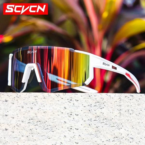 SCVCN Nuovi occhiali da sole da ciclismo per uomo e donna, occhiali da sole da strada, occhiali da ciclismo, occhiali da alpinismo, occhiali da ciclismo UV400