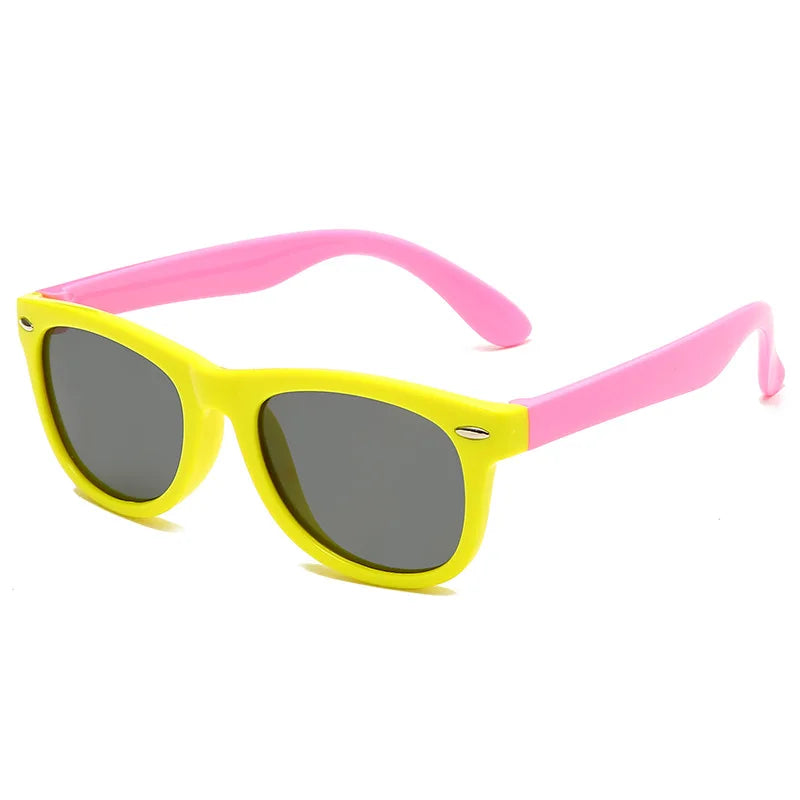 Classic Kids Silicone Sunglasses UV400 Eyewear for Boys Girls TR90 Goggles Children Sunglasses UV Protection Kids Eyewear