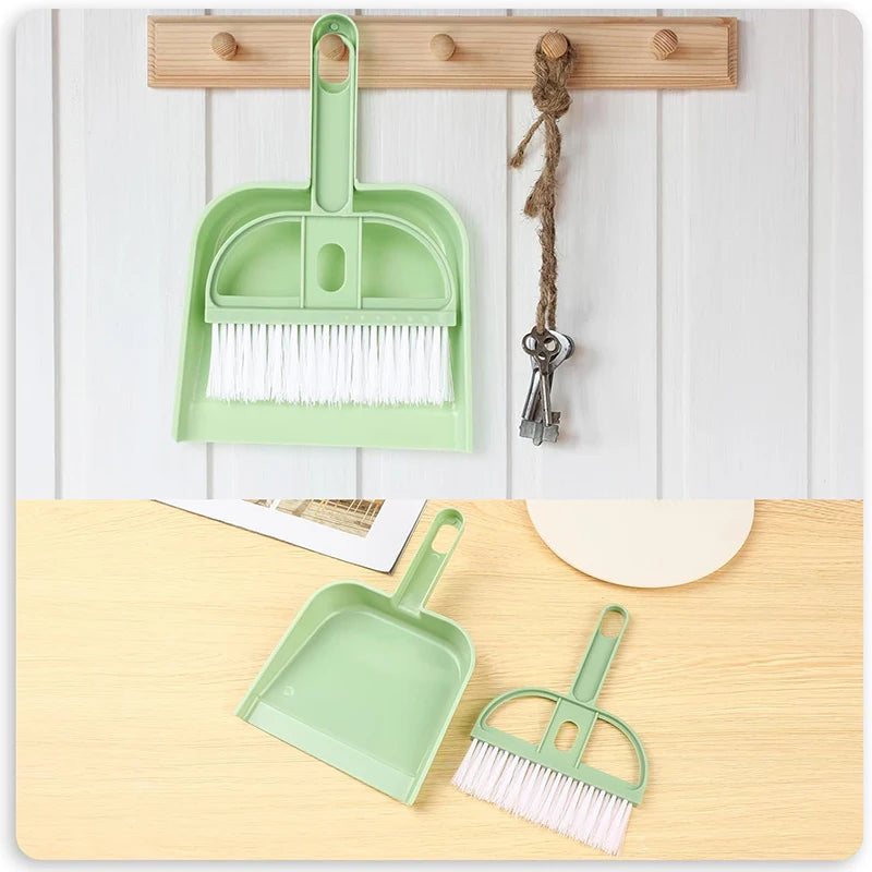 Mini Broom and Dustpan Set Small Cleaning Dust Pans with Brush Hand Broom Dustpan Brush Dust Pan and Broom/Dustpan Combo Set