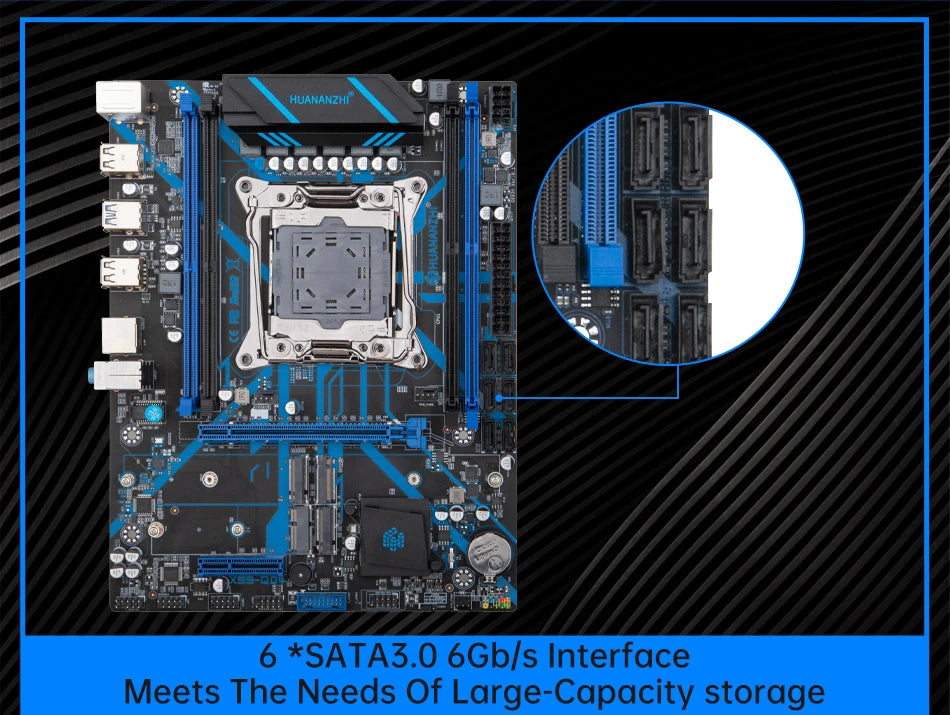 HUANANZHI X99 QD4 LGA 2011-3 XEON X99 Motherboard Intel E5 2640 2666 2670 2696 V3 V4 support DDR4 RECC NON-ECC Memory NVME SATA