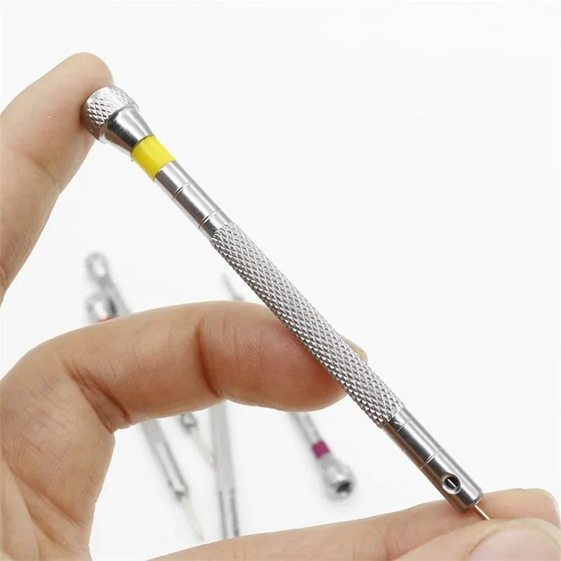 Small 0.8-1.6mm Steel Screwdriver For Watch Glasses Repairing Portable Hand Tools Band Removal With Mini Link Pins Watchmaker