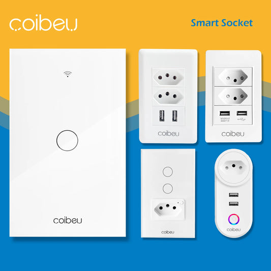 Smart WiFi interuptor socket, Smart WiFi switch, Tuya, Alexa, smart home automation, from Brazil,