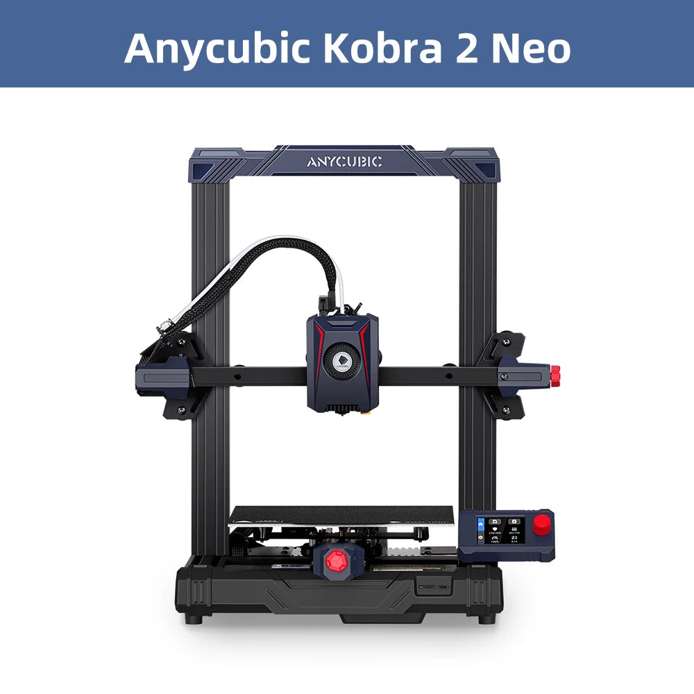 ANYCUBIC Kobra 2 Neo Mini FDM 3D Printer With Maximum Print Speed 250mm/s 9.8in/s New Integrated Extruder With UI Design