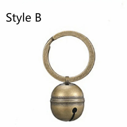 Cat Dog Collar Bells Brass Bells for Collar Dog Charm Bells Pet Pendant with Key Rings for Collars Necklace