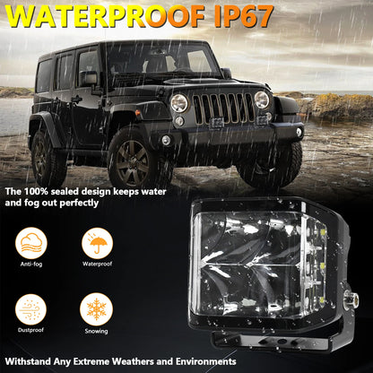 Extra strong 400W LED auxiliary lighthouse LED 5INCH Lighting Work Light mile headlight 24V Off -road ATV 4X4 LED Accessories