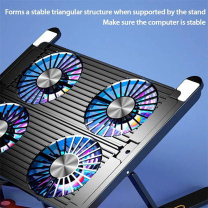 Laptop Cooling Pad Laptop Cooler Stand Laptop Fan Cooling Pad Foldable Laptop Holder Stand Cooling Pad With Radiator