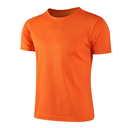 Men Breathable Bodybuilding Sport t Shirt Short Sleeve Football t-Shirts Men Quick Dry Running Gym Shirt Fitness Soccer Jersey