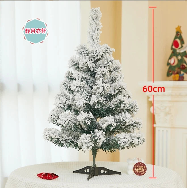 90/120/150/180cm Christmas Tree Decoration Set White Christmas Trees Ornaments Snow New Year Party Holiday Outdoor Home Decor