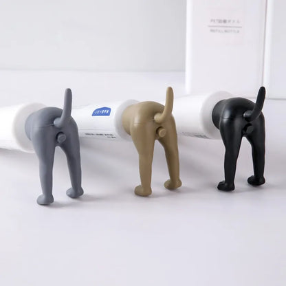 Pooping Dog Butt Toothpaste Topper Pooping Toothpaste Cap Vomit Topper Dispenser Cap Animal  Funny Gadgets Gift For Friends