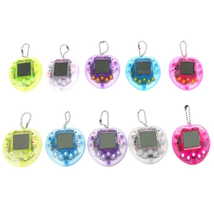 Retro Handheld Game Machine Virtual Electronic Digital Pets Keychain Game Keyring Great Gift for Boy Girl