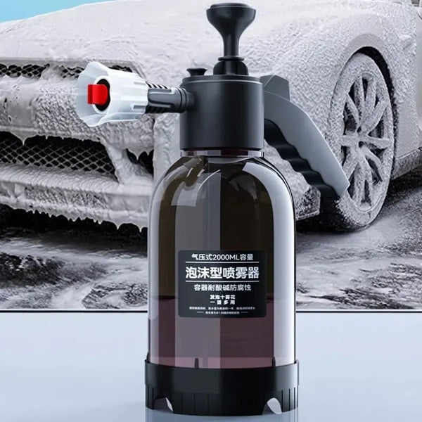 Flacone spray per lavaggio auto, pompa manuale per schiuma, spruzzatore per schiuma, spruzzatore per lavaggio, ugello per lavaggio a pressione dell'aria per auto, lattina per la pulizia dei finestrini dell'auto.