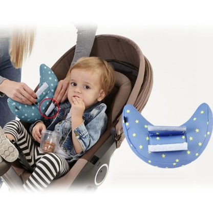 Baby Car Seat Belt Shoulder Guard Child Seat Pillow Child Neck Cushion Moon Shape Child Head Protection Sleep Pillow On Car