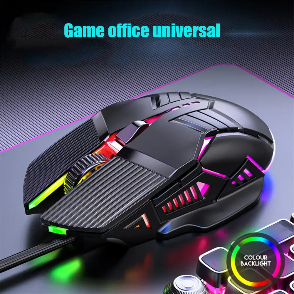 Ergonomic Wired Gaming Mouse USB Computer Mouse Gaming RGB Mause Gamer Mouse 6 Button LED Silent Mice for PC Laptop