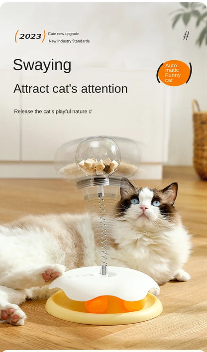 Cat Puzzle Food Leaking Ball Toy Cat Dog Interactive Treat Leaking Toy Catnip Slow Cat Dog Feeder Fun Pet Products Accessories